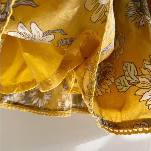 Toddler girl’s all-cotton sunflower skirt - Picture 4 of 8